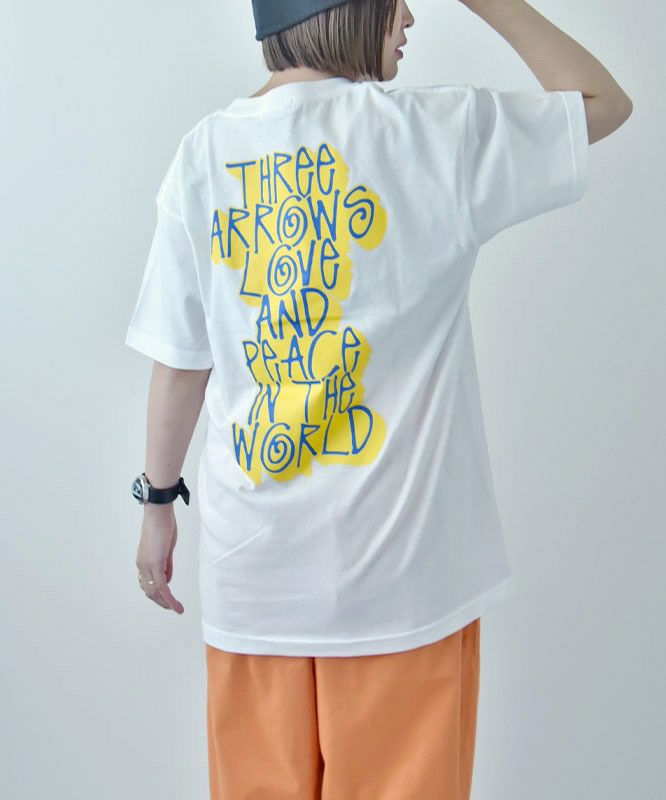 THREEARROWS｜LOVE & PEACE S/S TEE [[24-0501]][D]