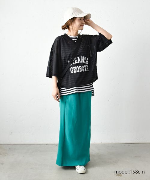 IN THE MARKET｜ロゴメシュVネックプルオーバー [[131269F]][C]