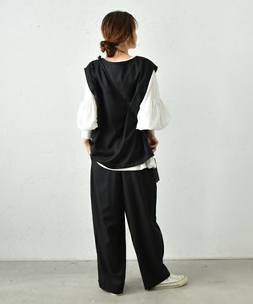 No18｜ウエストゴムカーヴィーパンツ [[H24025]][C]