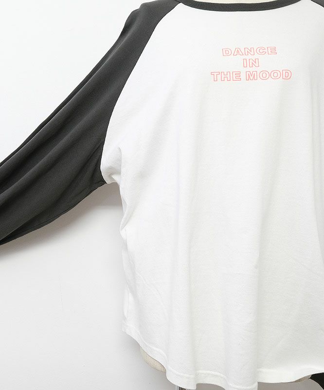 Tシャツ・カットソー [hihoch3rry] tickle t raglan shirt CLASSIC LOGO RAGLAN TEE カットソー