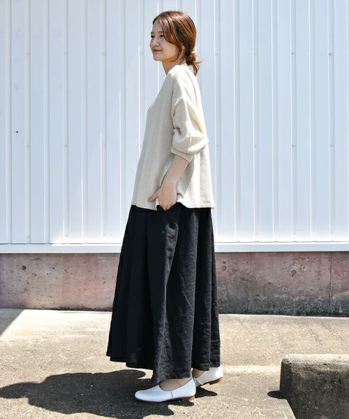 hagumu｜ボートネックニット [[08074]][C]