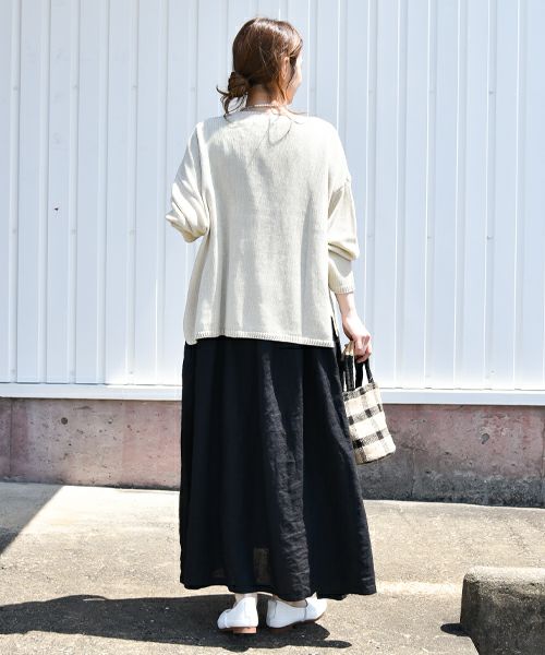 hagumu｜ボートネックニット [[08074]][C]