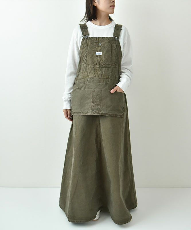 DENIM&DUNGAREE｜ダックジャンパースカート [[22480702]][D]