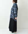 manual alphabet｜BRUSHED CHECK LOOSE FIT B/C SHT [[MA-S-743]][D]