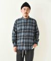 manual alphabet｜BRUSHED CHECK LOOSE FIT B/C SHT [[MA-S-743]][D]