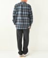 manual alphabet｜BRUSHED CHECK LOOSE FIT B/C SHT [[MA-S-743]][D]