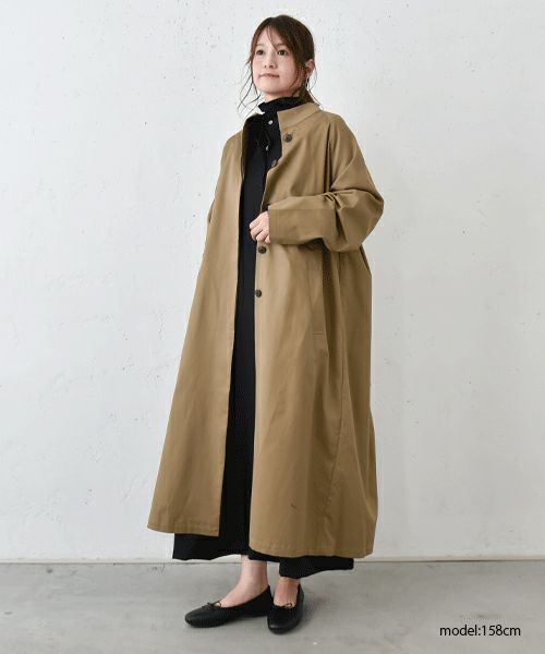 mizuiro ind｜コットンシアーハイネックプルオーバー [[3-210030]][C]
