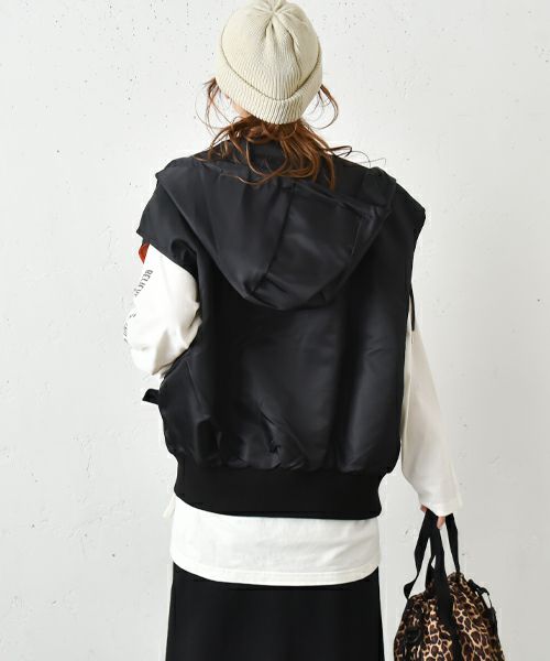 IN THE MARKET｜MA-1 フード付きベスト [[C-2318]][C] | ma28 ONLINE STORE