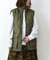 TAION｜MILITARY W-ZIP LIB HI NECK DOWN VEST [[TAION-012ZML-1]][D]