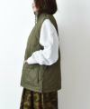 TAION｜MILITARY W-ZIP LIB HI NECK DOWN VEST [[TAION-012ZML-1]][D]