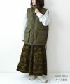 TAION｜MILITARY W-ZIP LIB HI NECK DOWN VEST [[TAION-012ZML-1]][D]