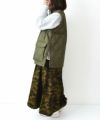 TAION｜MILITARY W-ZIP LIB HI NECK DOWN VEST [[TAION-012ZML-1]][D]