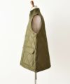 TAION｜MILITARY W-ZIP LIB HI NECK DOWN VEST [[TAION-012ZML-1]][D]