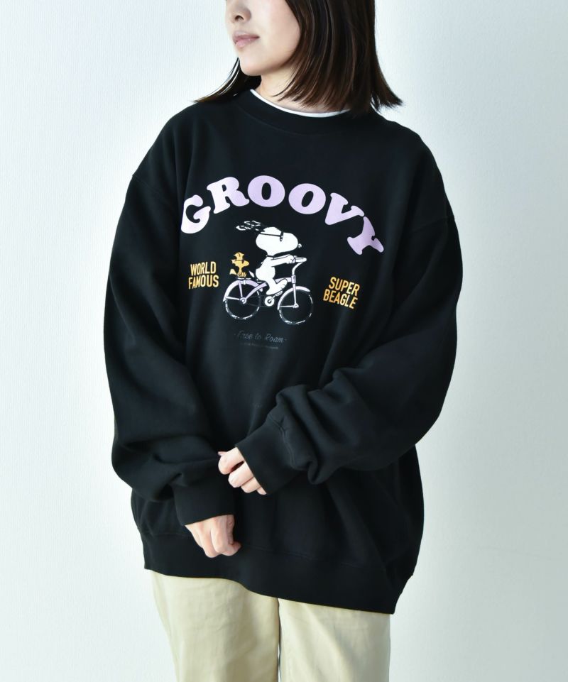 GROOVY COLORS｜ウラケSNOOPY×GROOVY スウェット [[42481471]][D]