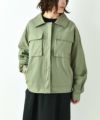 KIFFE｜LONG SLEEVE MILITARY SHIRT [[KF242BS00132]][D]KIFFE｜LONG SLEEVE MILITARY SHIRT [[KF242BS00132]][D]