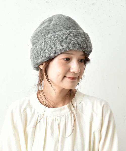 SHEEP BY THE SEA｜ボア×フェルト帽子 [[NORDIC]][C]