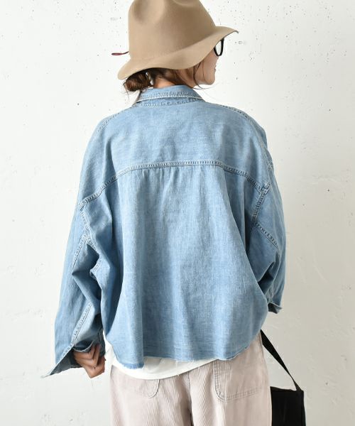 Johnbull｜デニムクロップドシャツ [[JL244S01]][C] | ma28