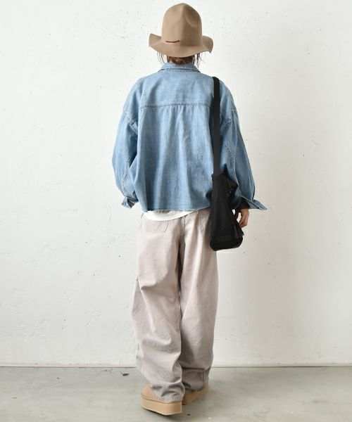 Johnbull｜デニムクロップドシャツ [[JL244S01]][C] | ma28