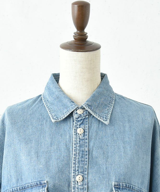ミューズ ドゥドゥーズィエムクラス デニムシャツ　ジョンブル JOHNBULL/ジョンブル】DENIM SHIRT（シャツ／ブラウス