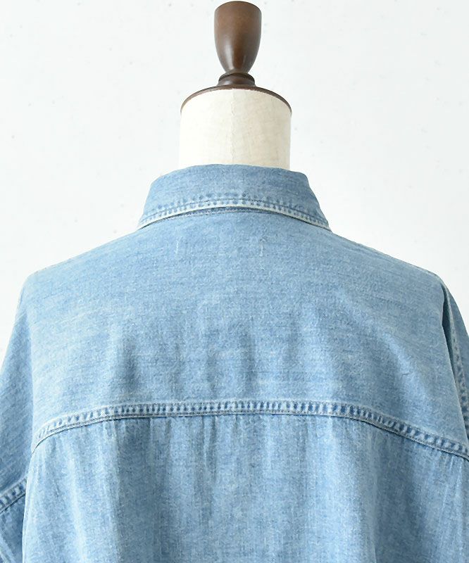 JOHNBULL ミューズ ドゥドゥーズィエムクラス デニムシャツ ジョンブル Johnbull｜デニムクロップドシャツ [[JL244S01]][C] | ma28