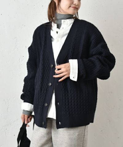 DEADSTOCK） ファッション MASSES ブラック モヘアカーディガン