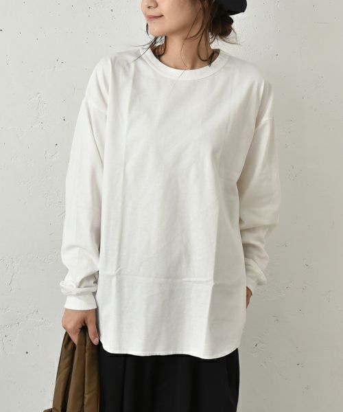 her.｜裾ステッチロングスリーブ パックTee [[131285PK(Long Sleeve)]][C]