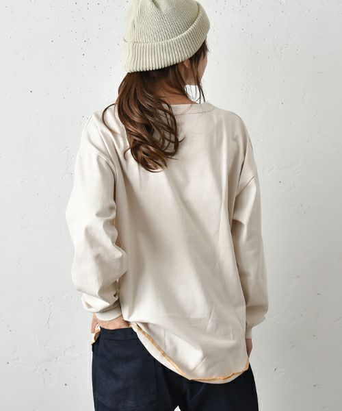 her.｜裾ステッチロングスリーブ パックTee [[131285PK(Long Sleeve)]][C]