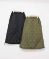 TAION｜MILITARY ZIP GUSSET DOWN SKIRT [[TAION-W150SKGZML-1]][D]