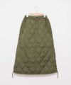 TAION｜MILITARY ZIP GUSSET DOWN SKIRT [[TAION-W150SKGZML-1]][D]