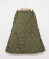 TAION｜MILITARY ZIP GUSSET DOWN SKIRT [[TAION-W150SKGZML-1]][D]