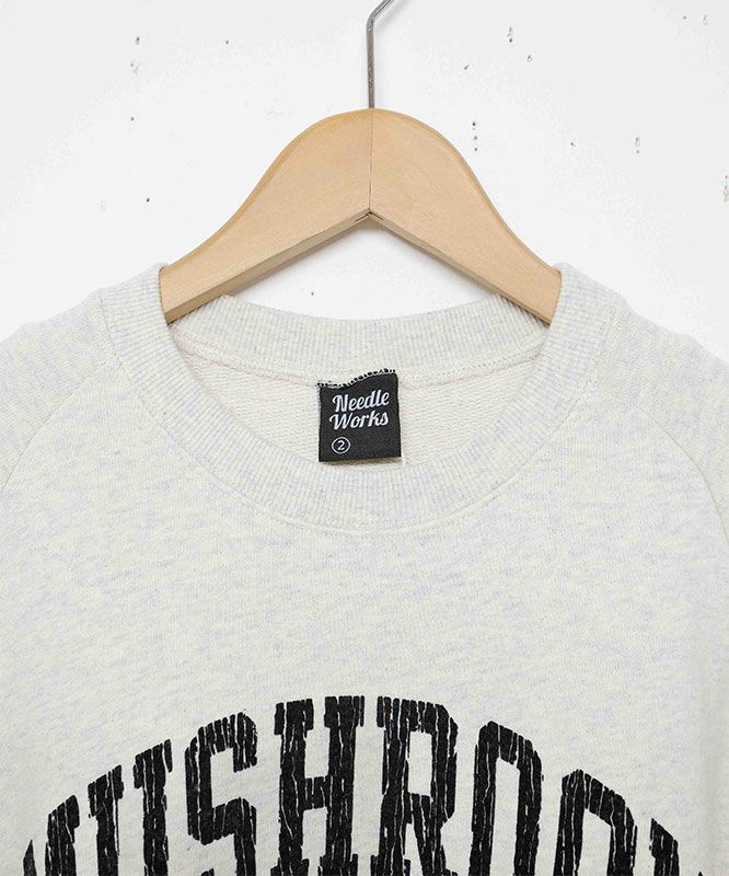 NEEDLE WORKS｜柔らか裏毛MUSHROOMトレーナー [[2224018/J/W]][D]