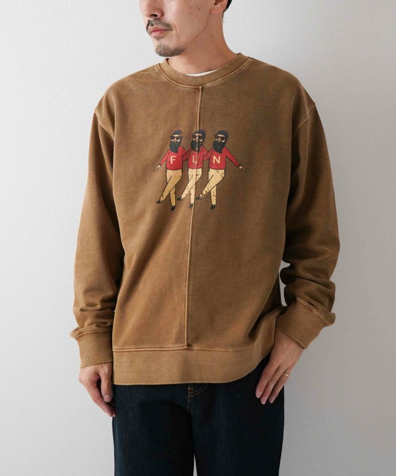 FUN｜fun ojisan pigment dye sweat [[F-23082513]][D]