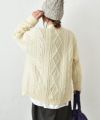 Oldderby Knitwear｜ケーブルVネックカーディガン [[JM1010]][C]