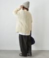 Oldderby Knitwear｜ケーブルVネックカーディガン [[JM1010]][C]