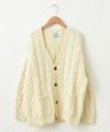 Oldderby Knitwear｜ケーブルVネックカーディガン [[JM1010]][C]