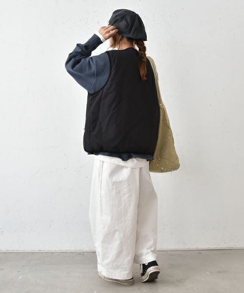 Our.｜ナイロンキルトVベスト [[C-9019]][C]