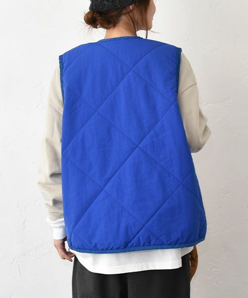 Our.｜ナイロンキルトVベスト [[C-9019]][C]