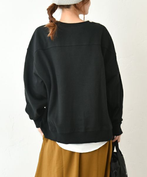 her.｜ロゴ入りスウェットカットソー [[131283-1H]][C]