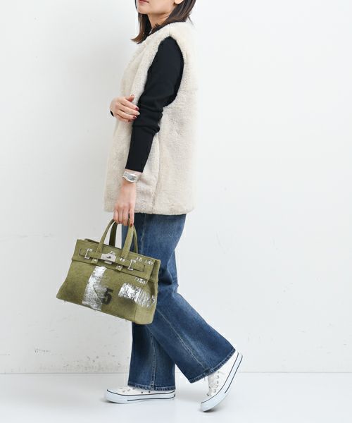 M.U.L｜ヴィンテージリメイクファブリック トート S [[MUL063-704319