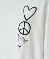 THREEARROWS｜LOVE＆PEACE L/S TEE [[24-0901]][D]