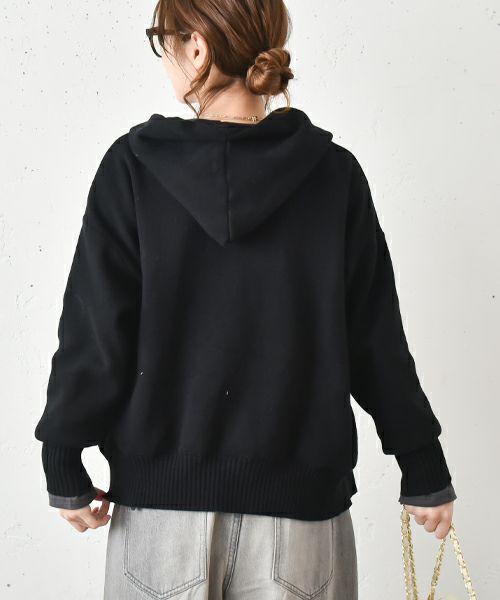 HUMS｜コットンニットパーカー [[MT-0423]][C]