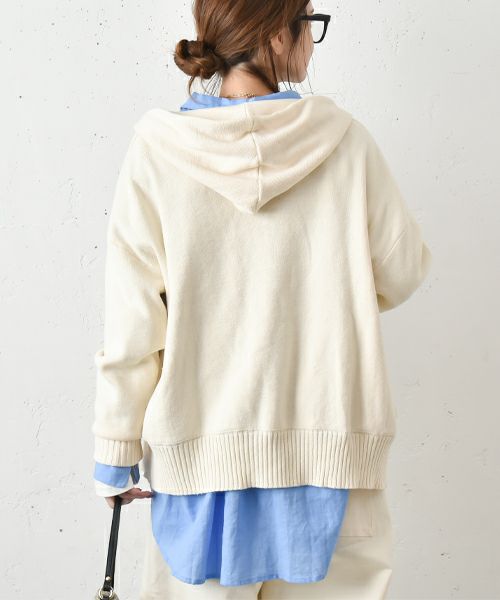 HUMS｜コットンニットパーカー [[MT-0423]][C]