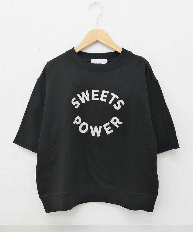Gives a sense of fullment｜6分袖プリントスウェット [[851307]][C]