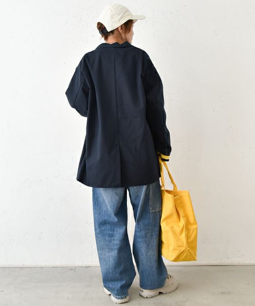  Gives a sense of fullment｜配色テープジャケット [[851330]][C]