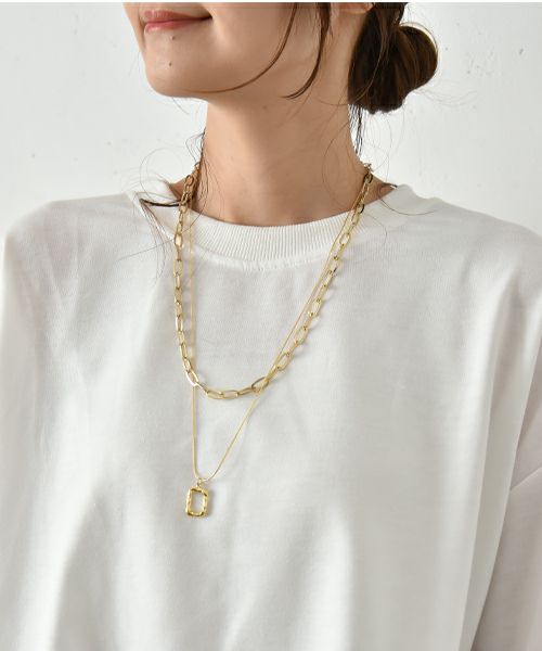 HUMS｜2連チェーンネックレス [[Z241038]][C]