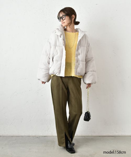 HUMS｜フェイクスエードセミフレアパンツ [[SAT-0027]][C]