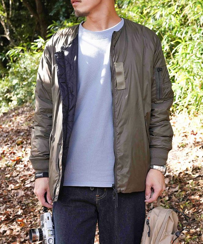 TAION｜REVERSIBLE MA-1 TYPE INNER DOWN JACKET [[TAION-JKO2JS]][D]