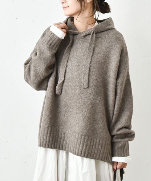 hagumu｜ブークレフードニット [[125680]][C] | ma28 ONLINE STORE