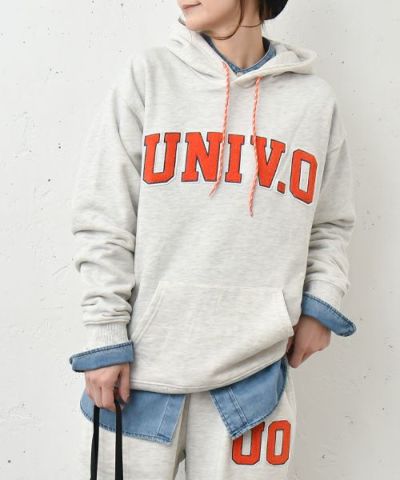 UNIVERSAL OVERALL｜UNIV.Oロゴ スウェットフーディ [[U2513214