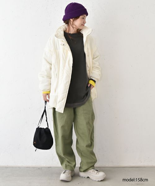 IN THE MARKET｜ピグメント裏毛ヘンリーネック前後2wayプルオーバー [[9280-42]][C]